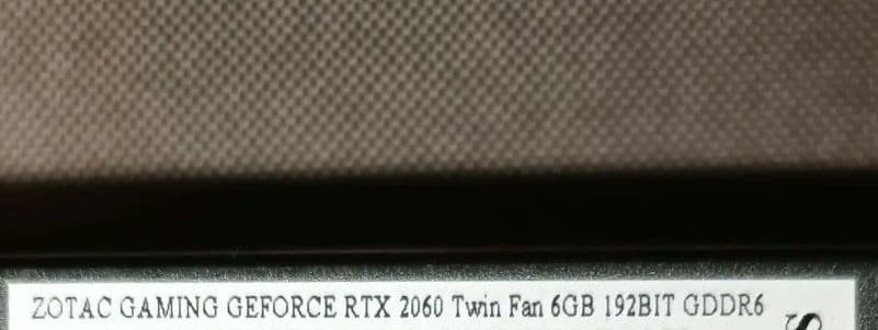 RTX2060　6GB