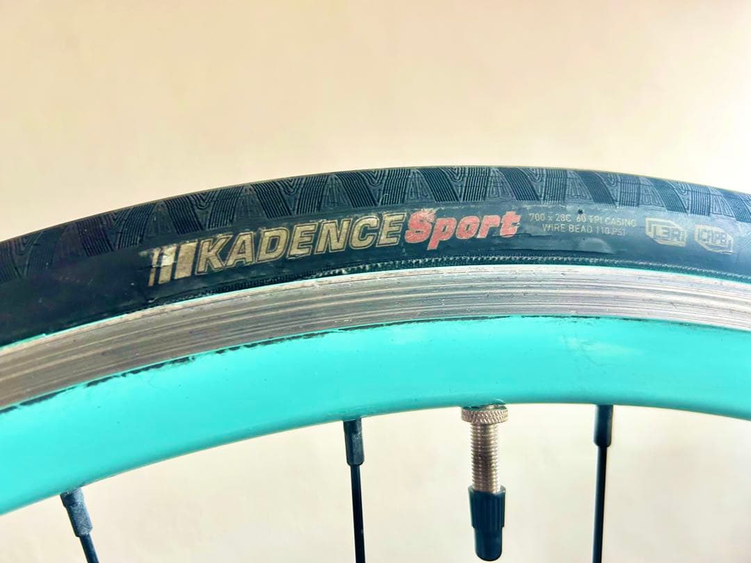 ビアンキ【Bianchi純正】クリンチャーホイール＆タイヤ後輪★珍しいチェレステ