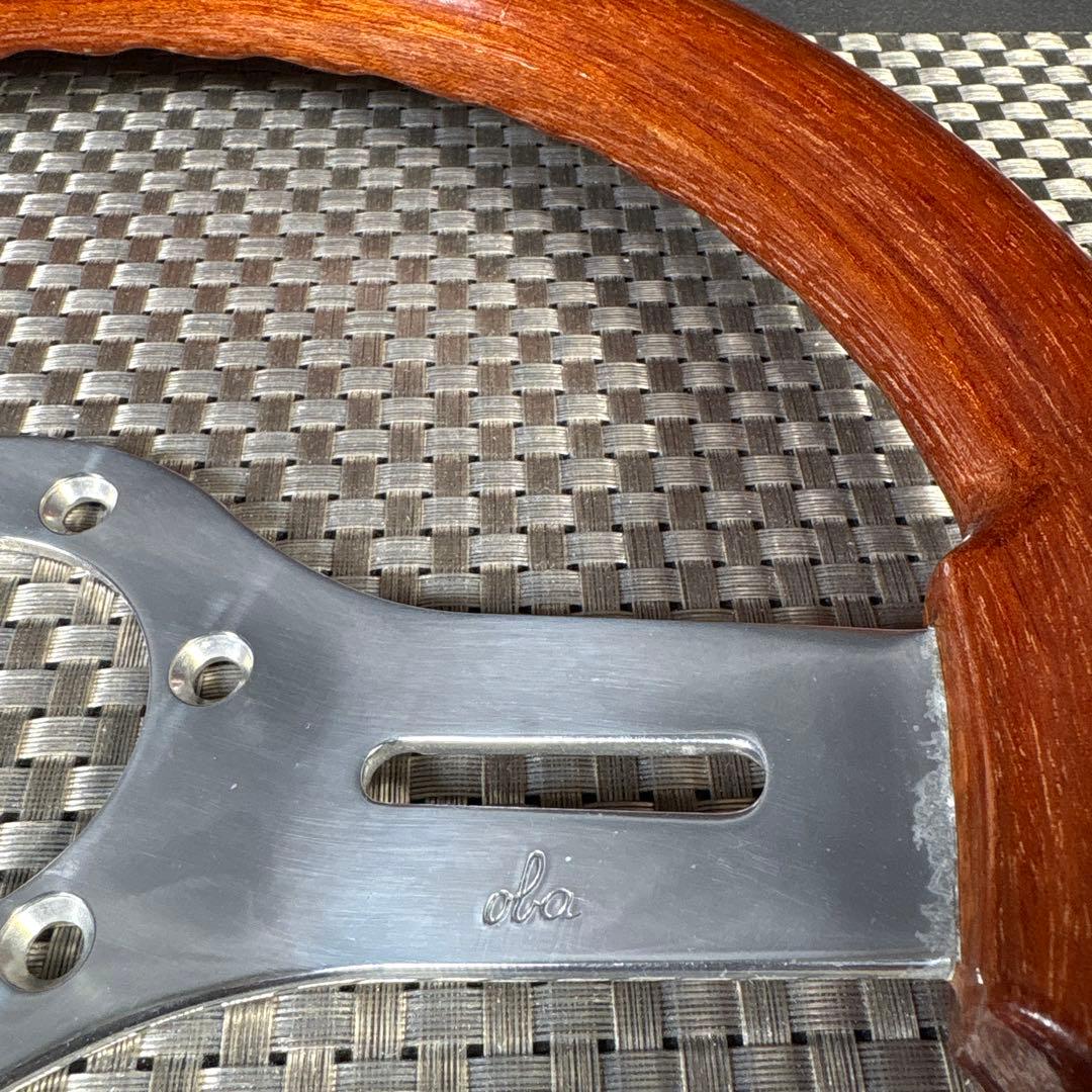 C026 OBA オバ　木製ステアリング　ハンドル　レア　ヴィンテージ 30cm