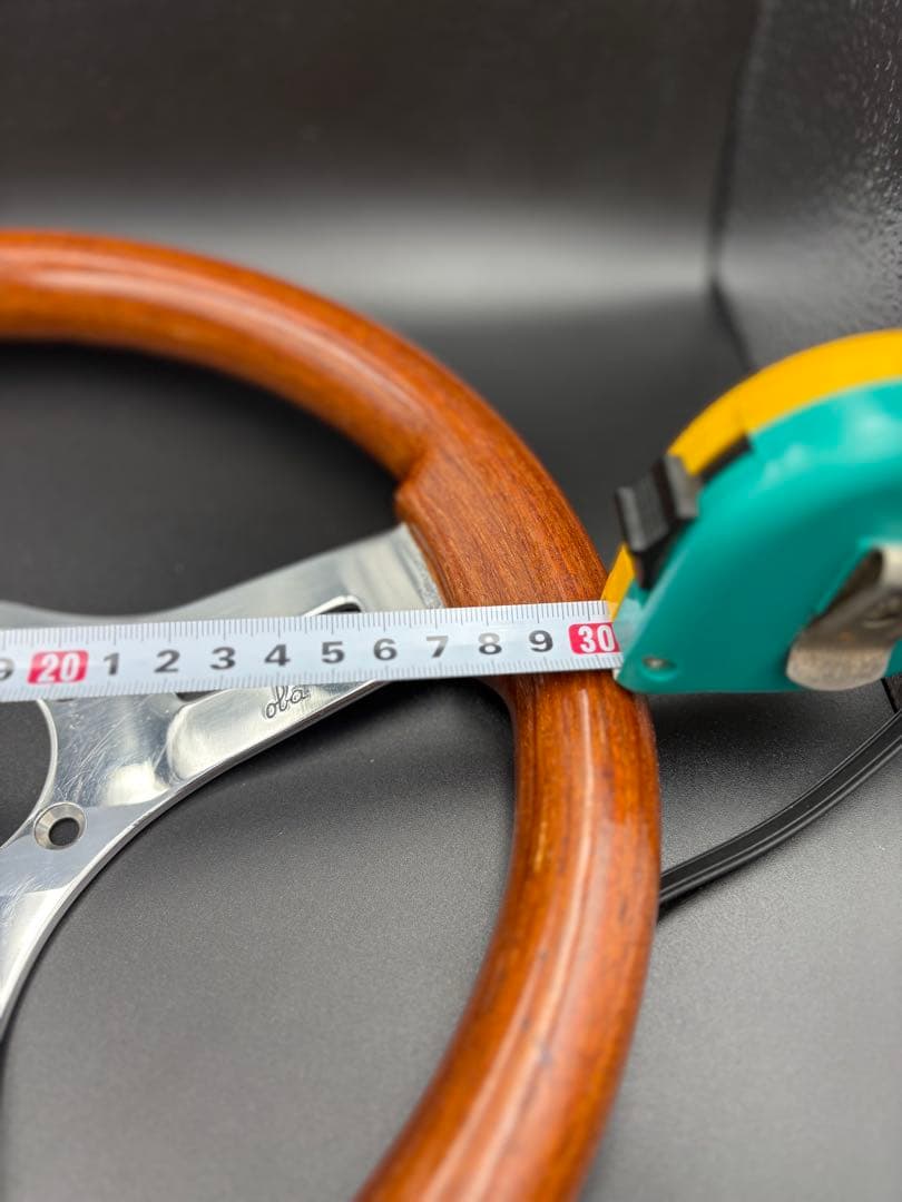 C026 OBA オバ　木製ステアリング　ハンドル　レア　ヴィンテージ 30cm