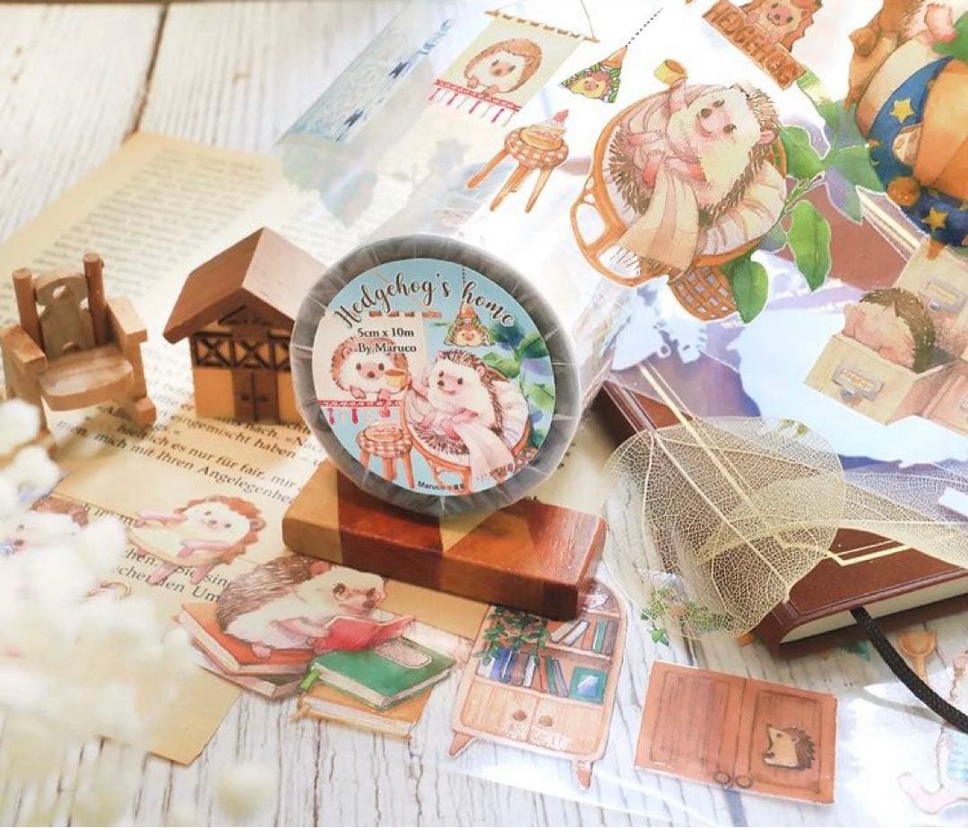 330.1-maruco 台湾マスキングテープ(PET)×4