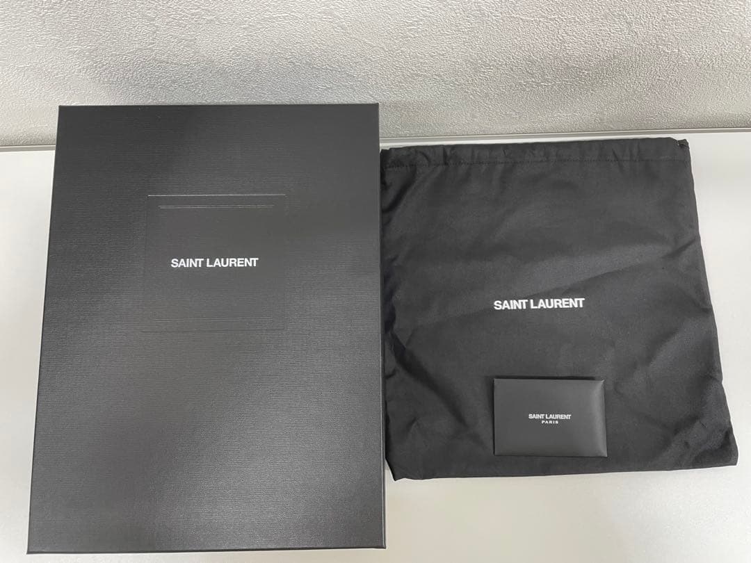 【美品】箱 保存袋付き！サンローラン ラフィア カゴ　ショルダーバッグ