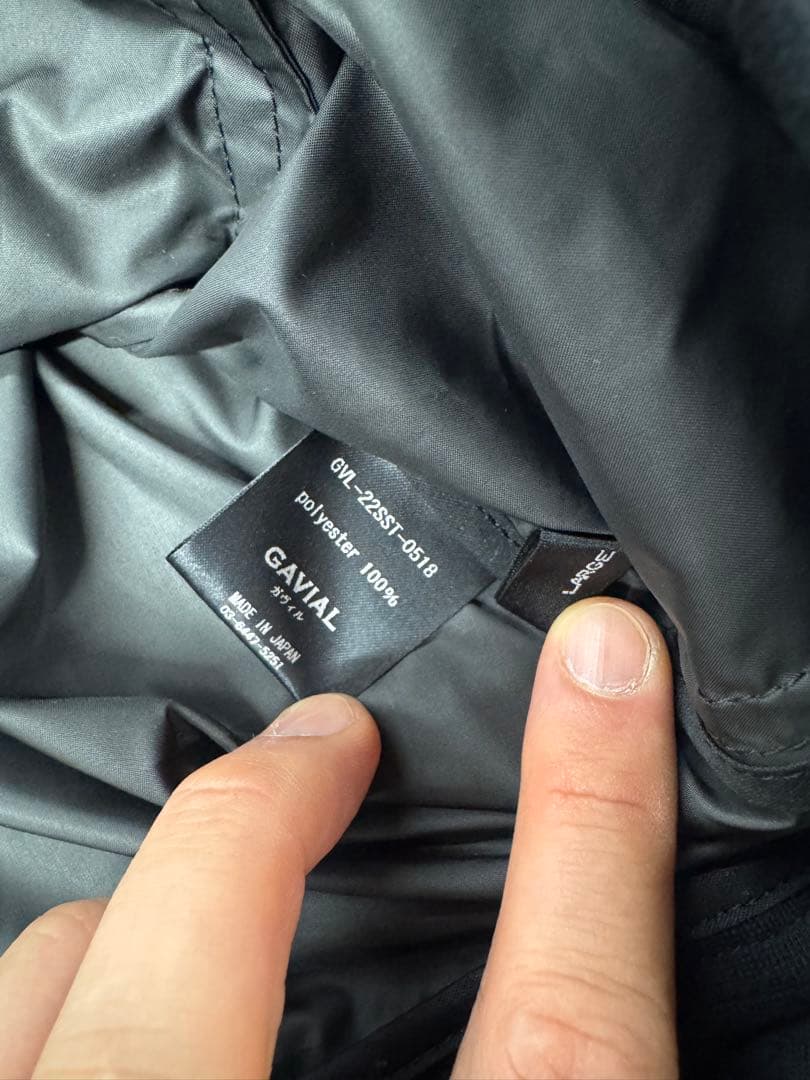 GAVIAL ブラック ナイロンジャケット