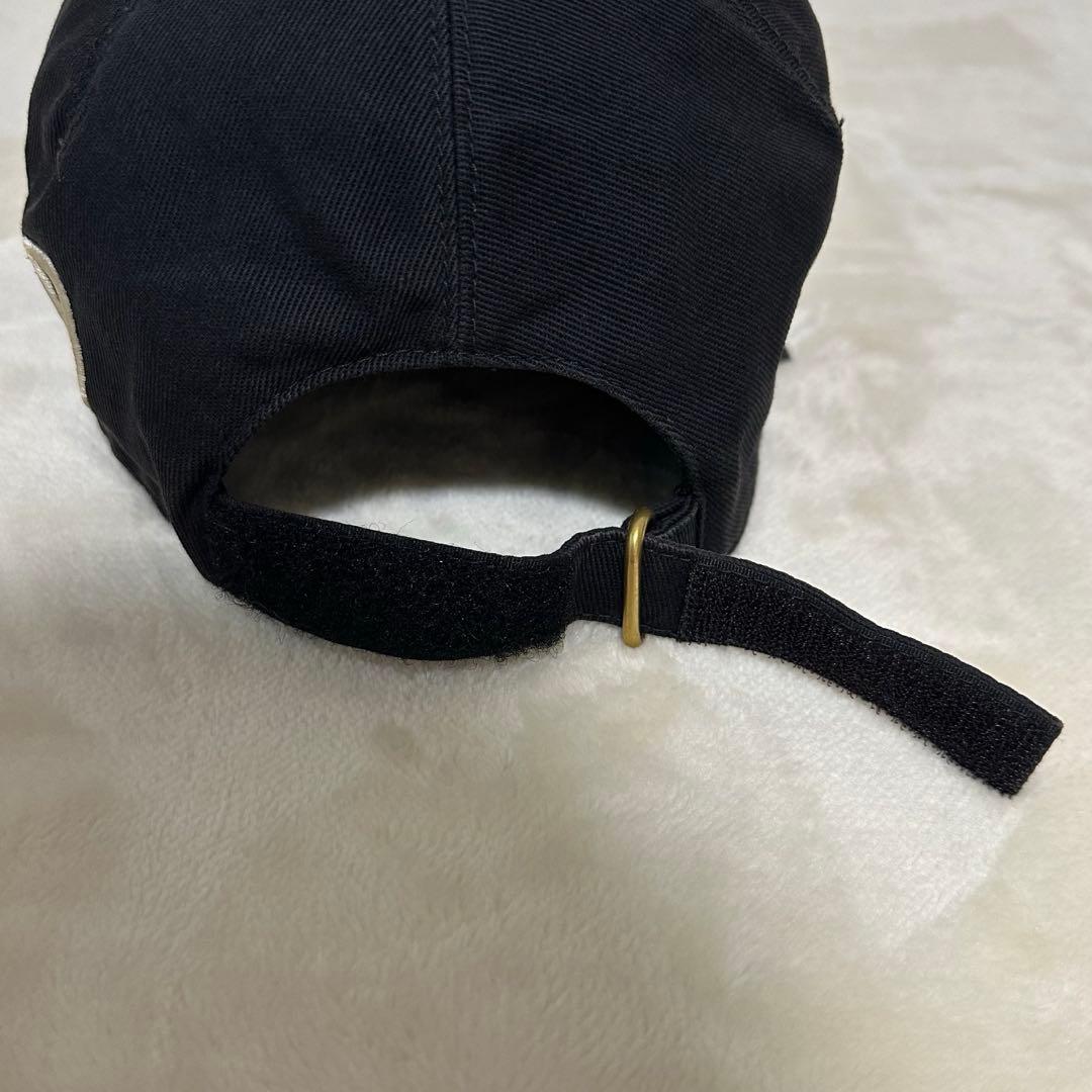 GUCCI ブラックキャップ LOVED刺繍 L59 ベースボールキャップ 帽子