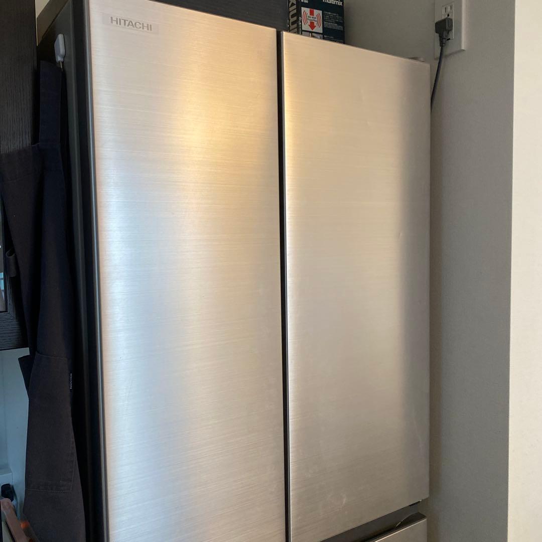 日立　6ドア冷蔵庫　475L R-H48N 2021年