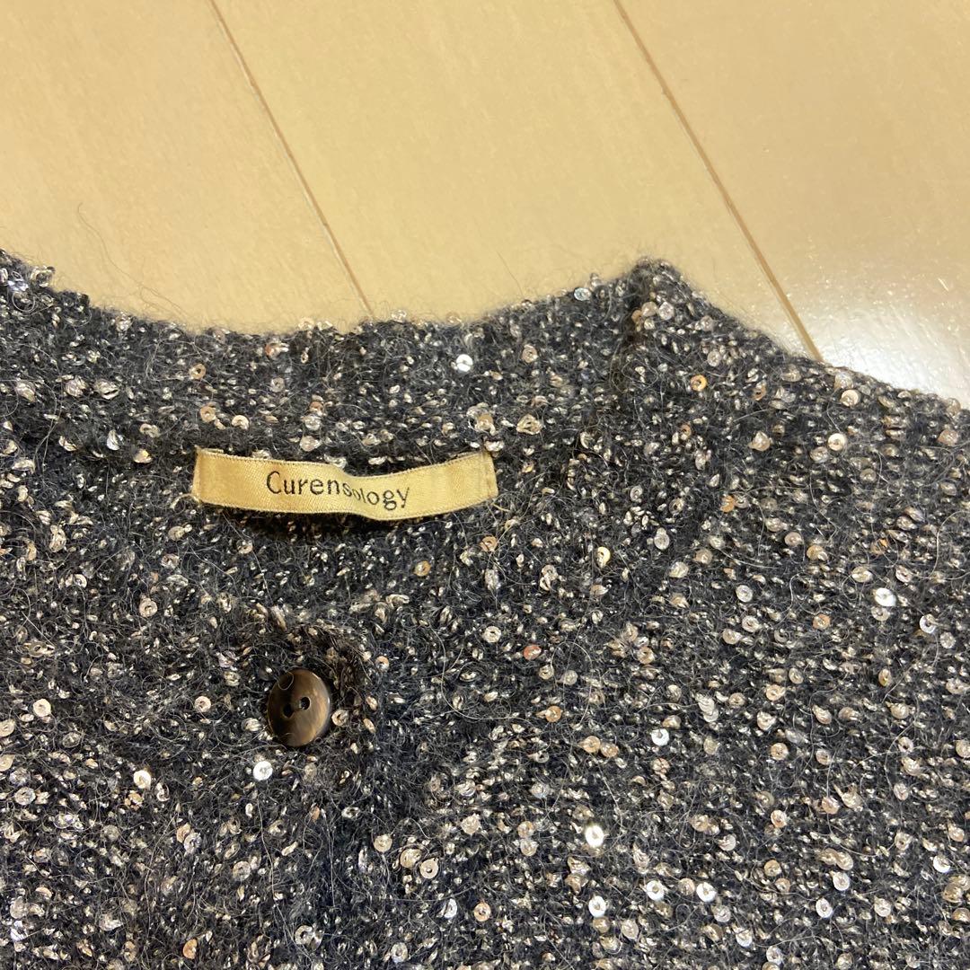 Curensology★スパングルショートカーディガン