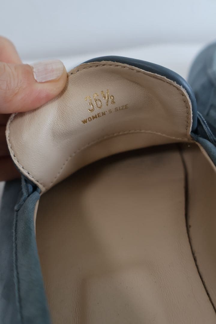 TOD'S スエード ローファー 青