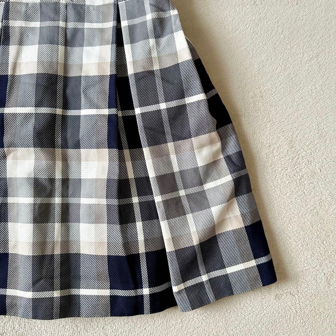 新品 未使用 ブルーレーベルクレストブリッジ ノースリーブワンピース チェック