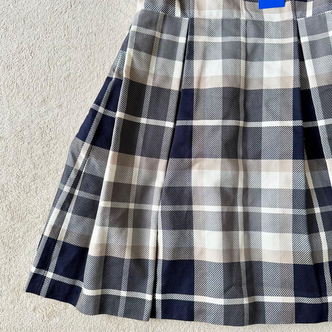 新品 未使用 ブルーレーベルクレストブリッジ ノースリーブワンピース チェック