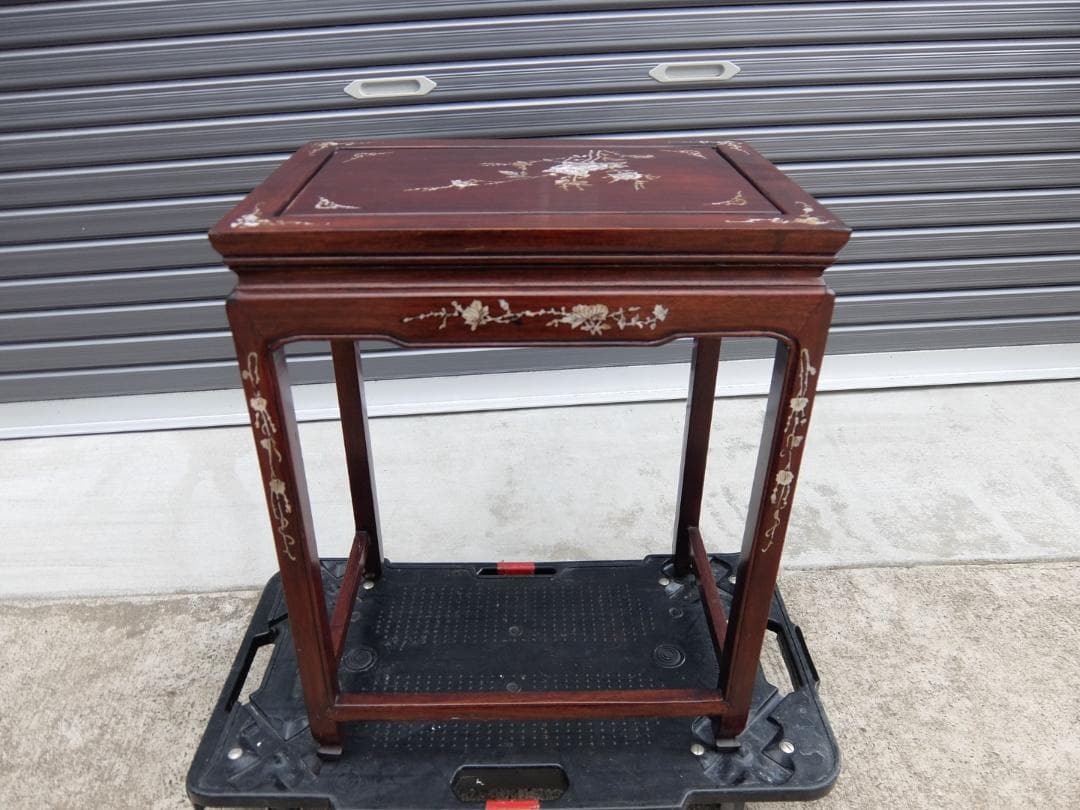 386　螺鈿細工　サイドテーブル