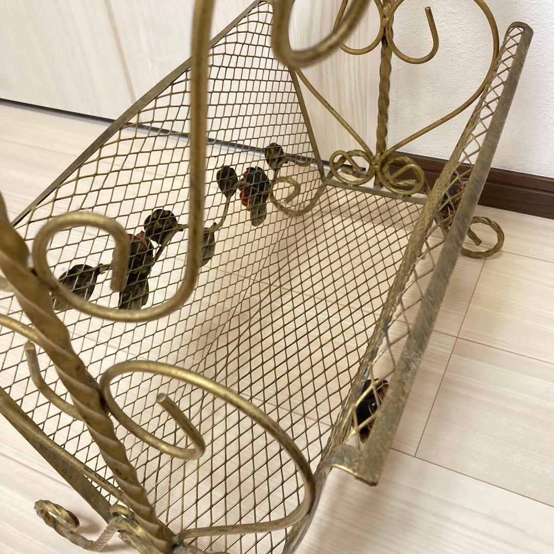 アンティーク ガラステーブル 硝子テーブル 薔薇 ヴィンテージ　小物入れ　冊子