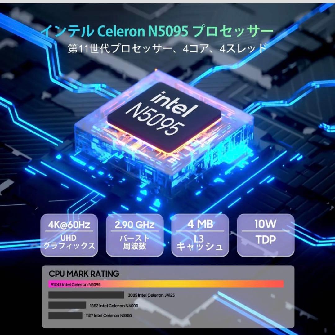 Blackview ミニPC MP60 N5095 16GB 512GB