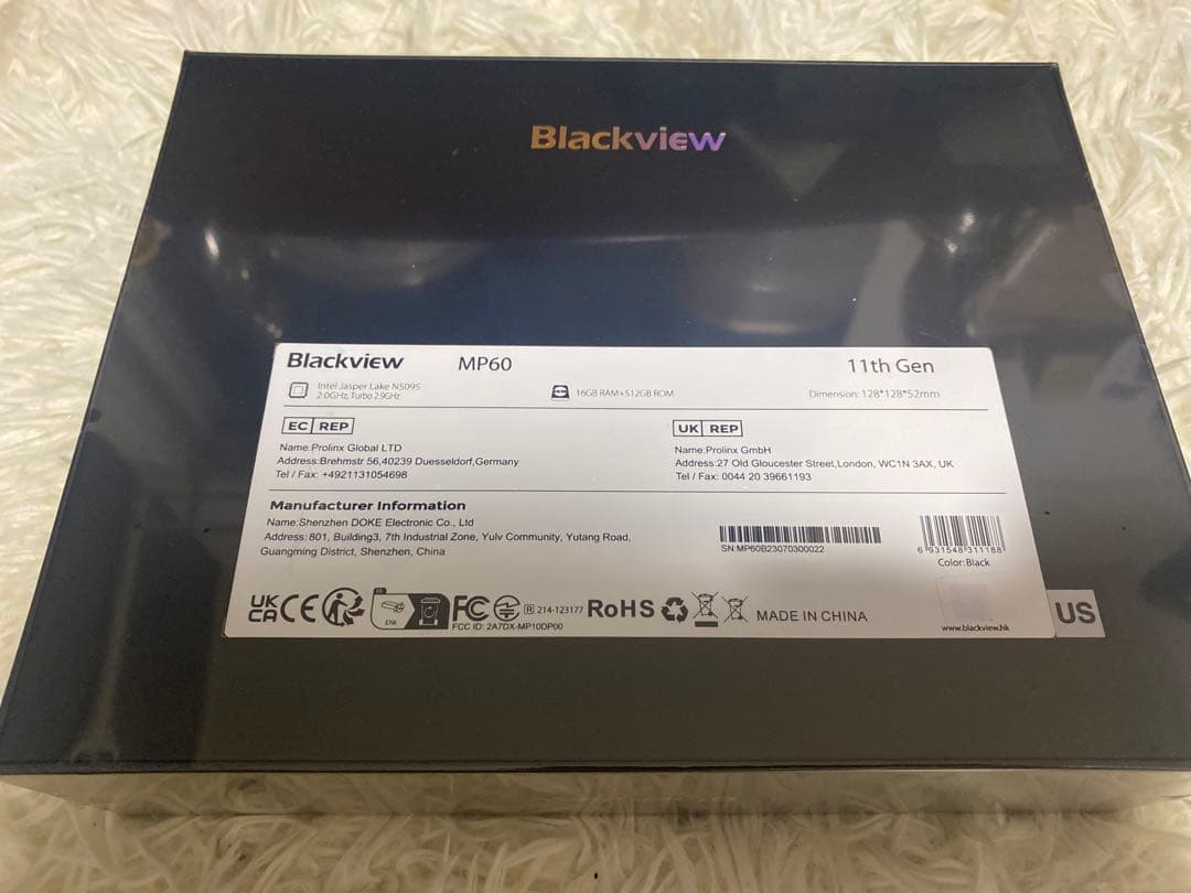 Blackview ミニPC MP60 N5095 16GB 512GB