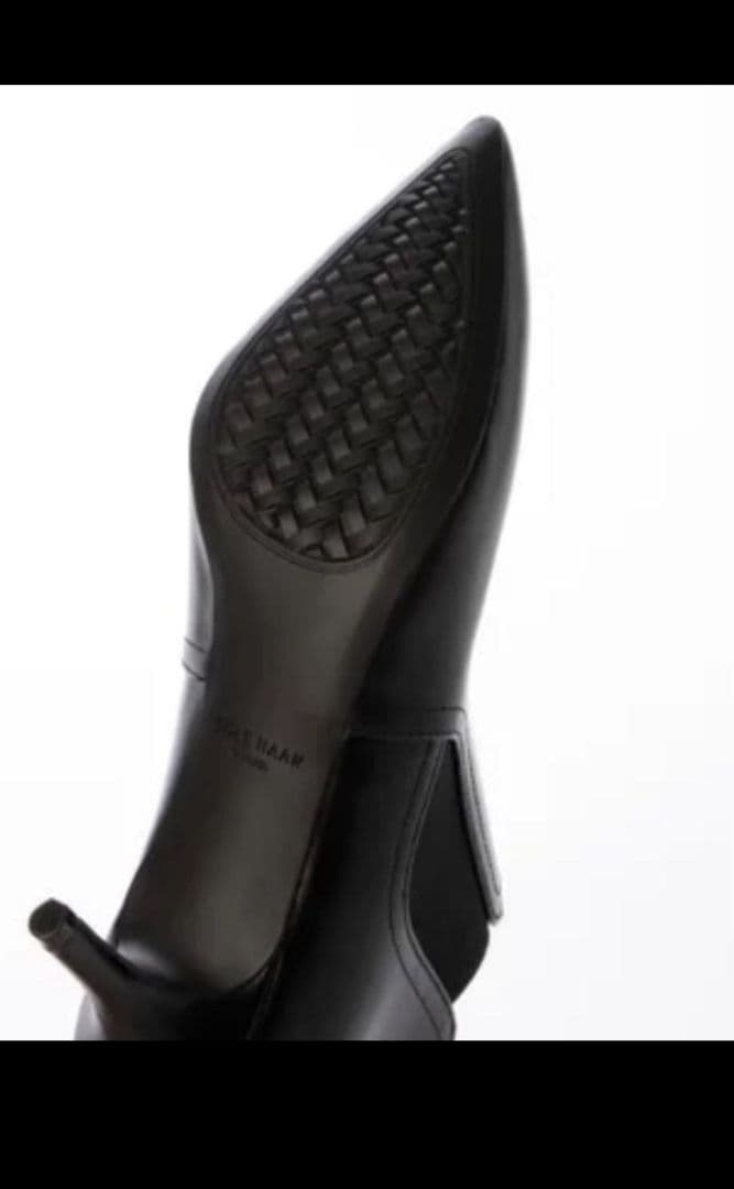 新春値下げ★新品未使用★COLE HAANブラックサイドゴアブーツ 23㎝