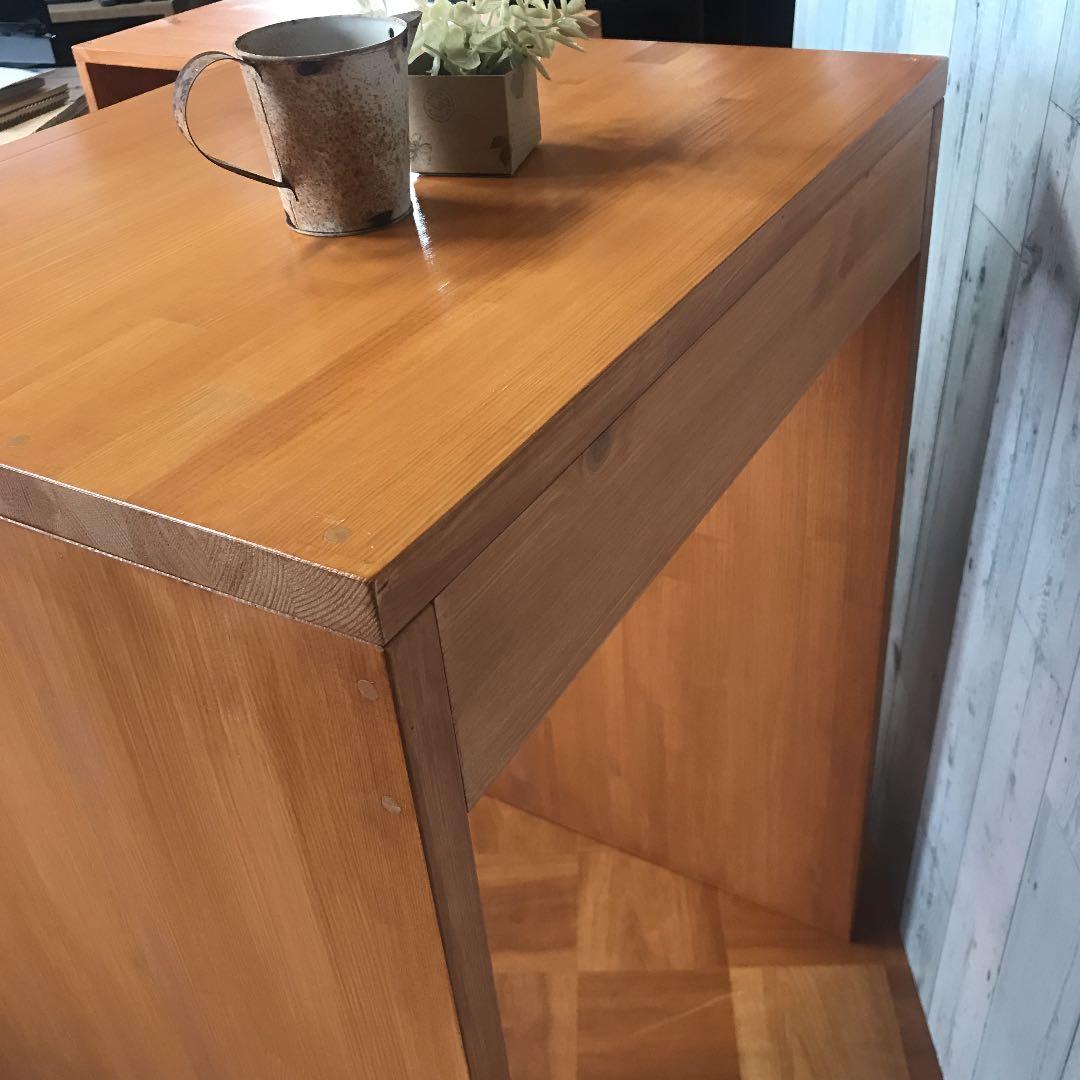 ゴミ箱ラック 飾り棚 幅60cm パイン集成材