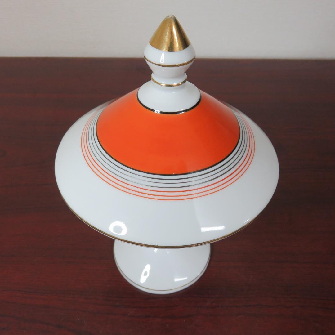 名古屋製陶所 大冠マーク NS シュクリエ 砂糖入れ 共箱 トング付き 欠け