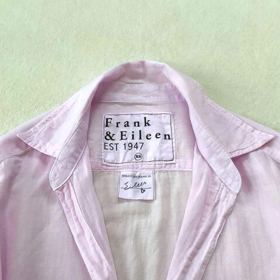 【美品】フランク&アイリーンEileen コットンガーゼ スキッパーシャツ 米国