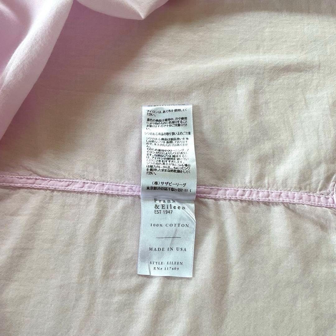 【美品】フランク&アイリーンEileen コットンガーゼ スキッパーシャツ 米国