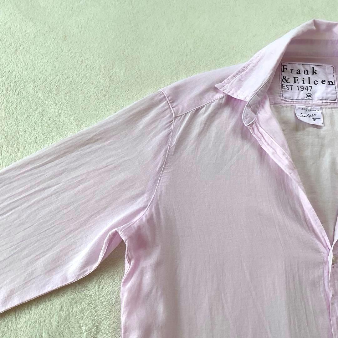 【美品】フランク&アイリーンEileen コットンガーゼ スキッパーシャツ 米国