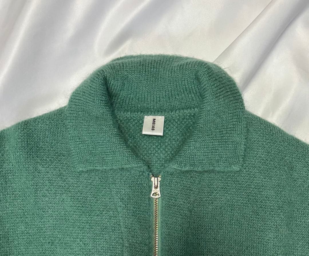 MEIAS メイアス ハーフジップモヘヤニット