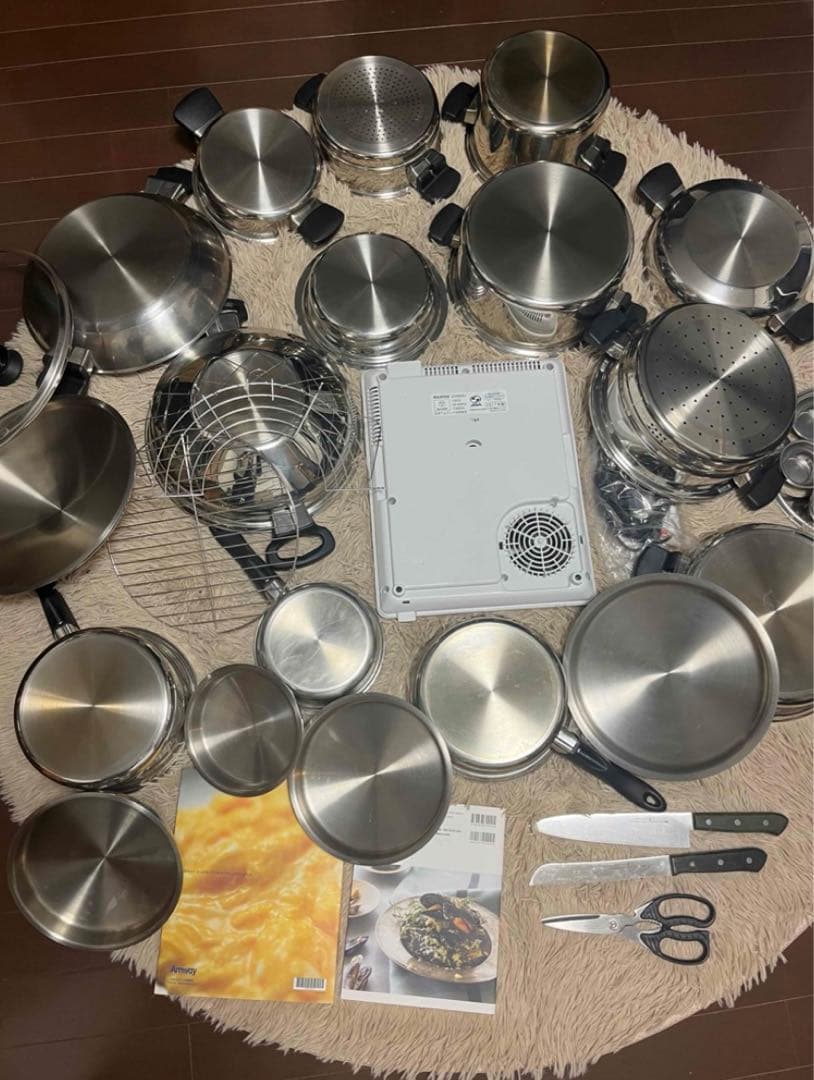 超お得セット‼️豪華セット‼️インダクションレンジ&24P&ナイフハサミ✴︎34万円‼️