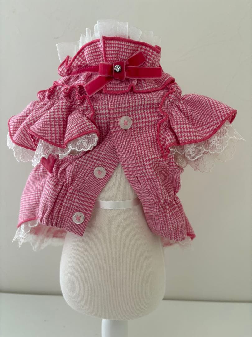 Luxe birdieピンク チェック柄 ワンピース