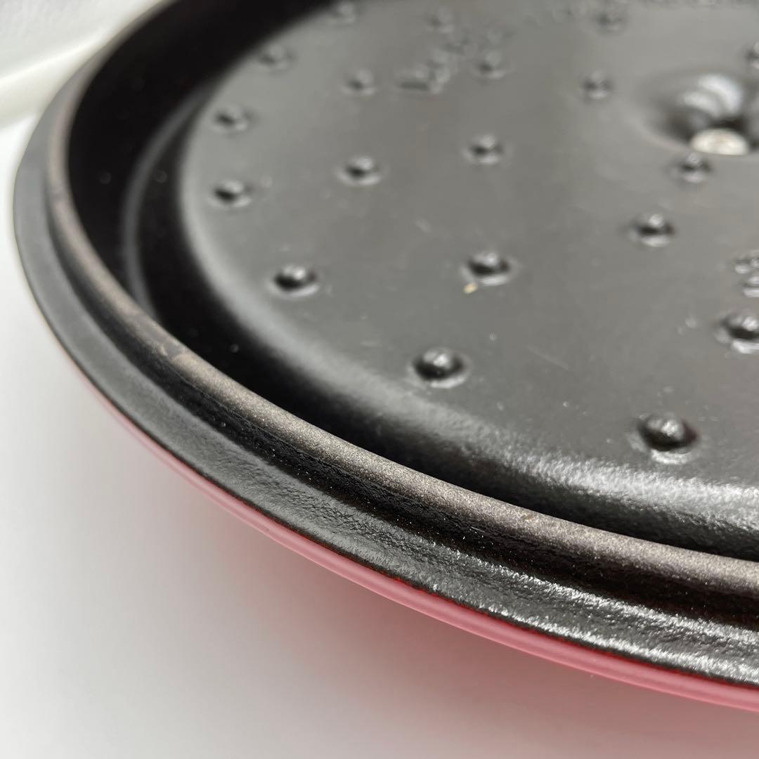 美品　STAUB ストウブ ココット ラウンド　24cm チェリー