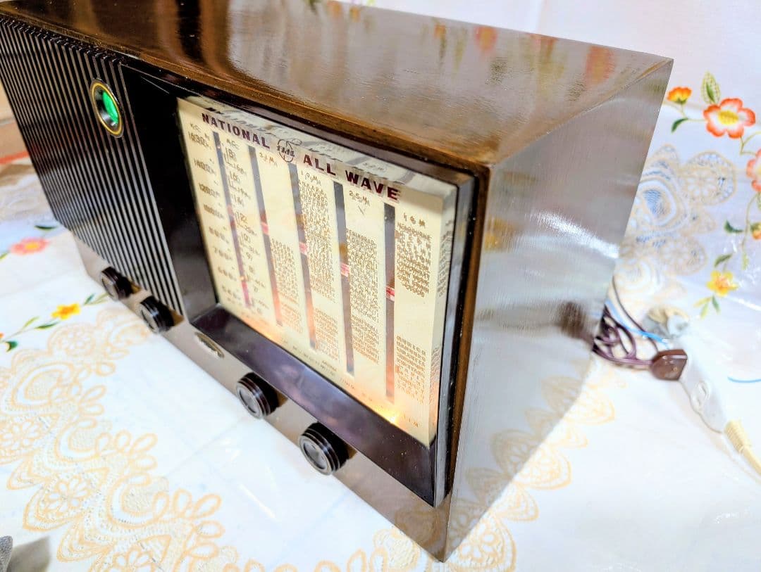 【国際版】ナショナルST真空管ラジオ　アイ付QA-700　Bluetooth付