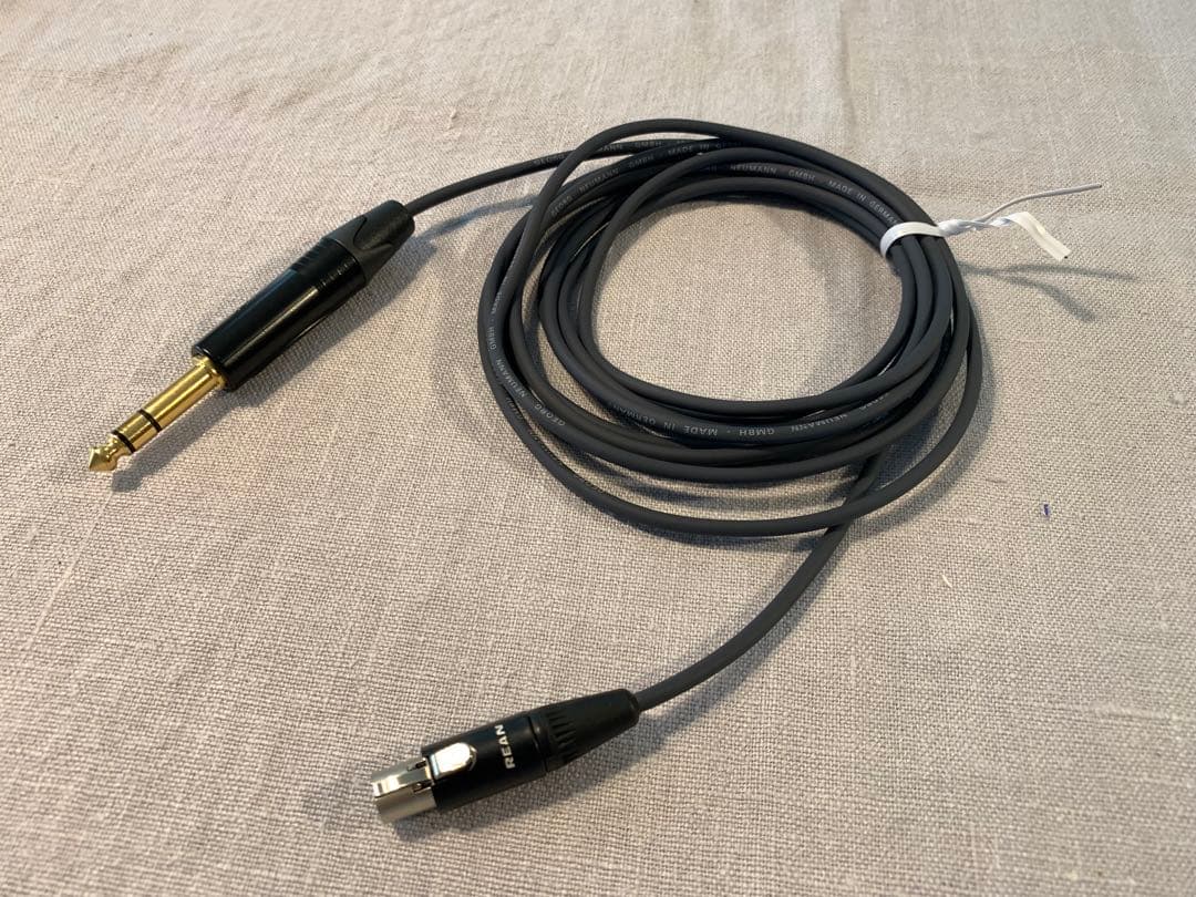 ノイマン K3×0.2 ヘッドホンケーブル　AKGタイプ　3m