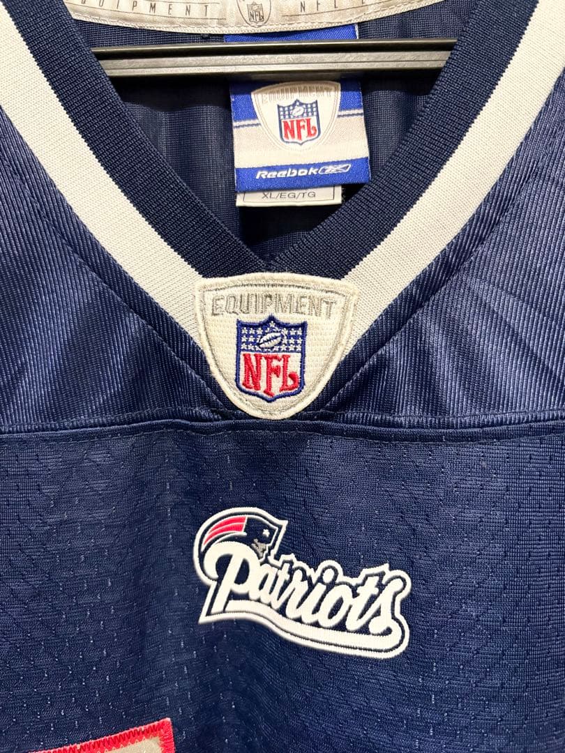 【美品】刺繍　NFL トムブレイディ ペイトリオッツ ユニフォーム　リーボック