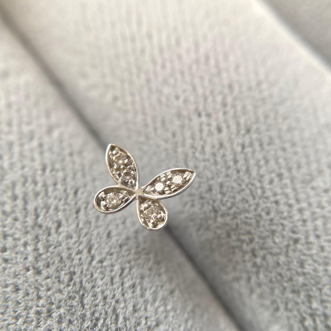 グラフ 750WG ピアス バタフライパヴェ 片方のみ