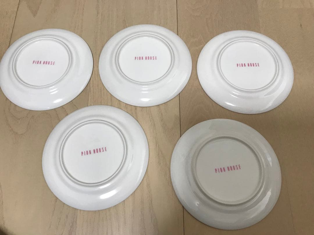 ★未使用　ピンクハウス 苺　リボン　大皿1枚　小皿5枚　6枚セット