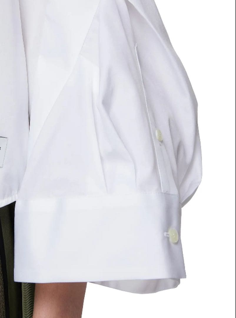 sacai THOMAS MASONコットンポプリンシャツ　ホワイト　23SS