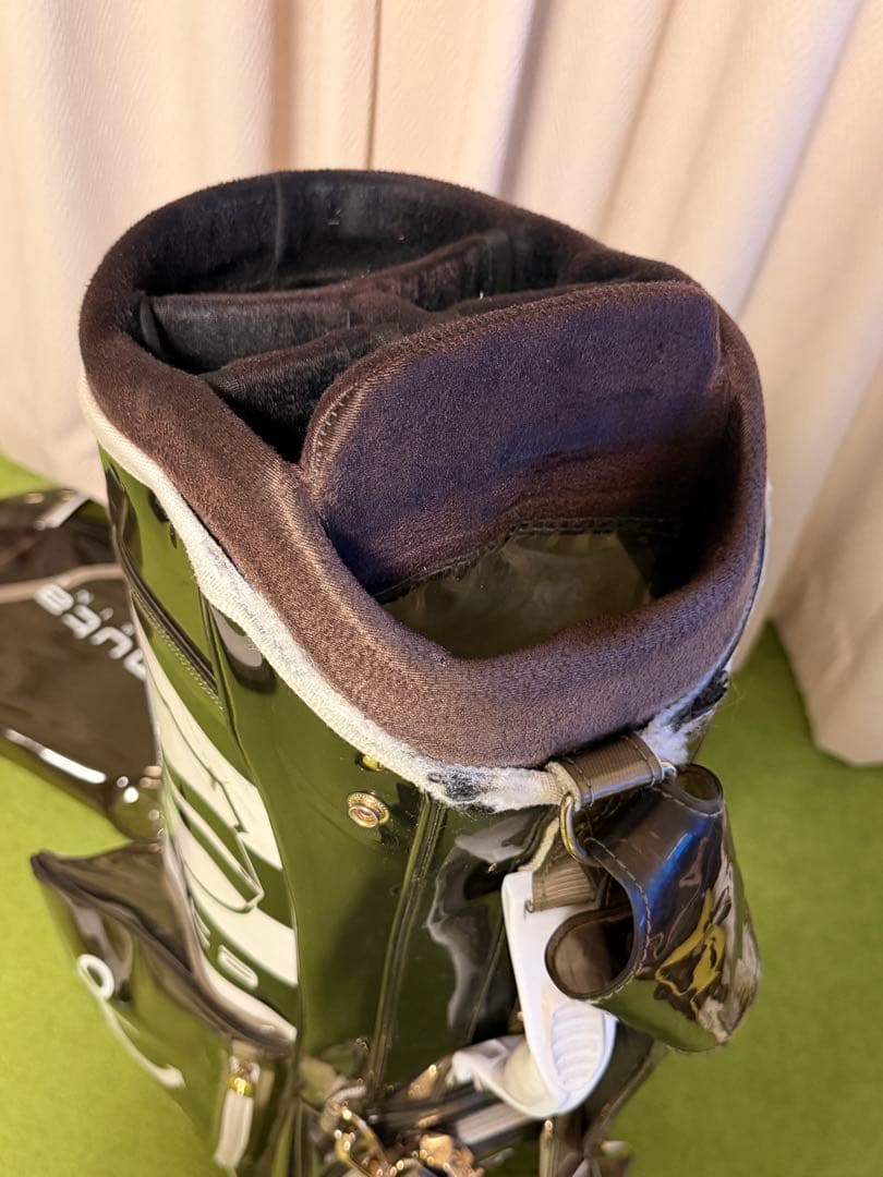 MUTA marin スタンド キャディバッグ ブラウン/クリア スケルトン