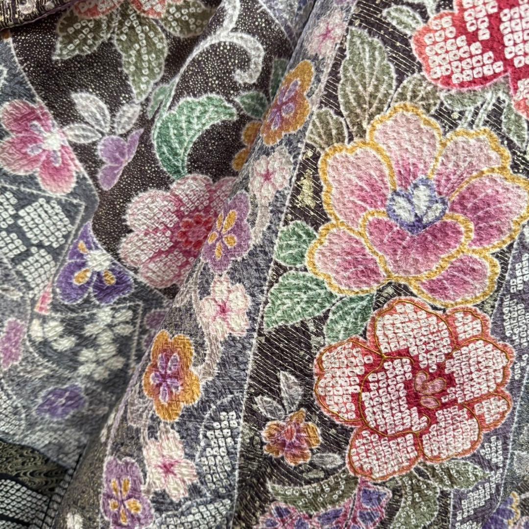 総絞り　本絞り　熨斗　友禅　金彩　白地　ガード加工　フルセット　振袖　振り袖