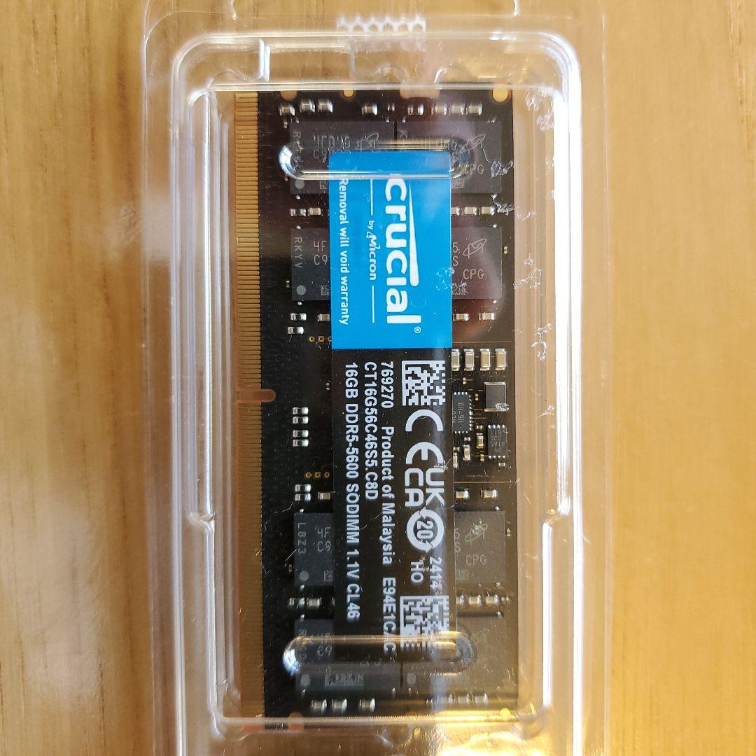 メモリー Crucial 32GB(16*2)DDR5 SO-DIMM