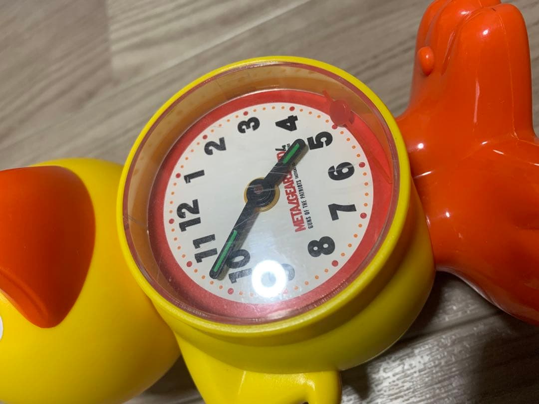 MGS4 ガーコ アラームクロック 目覚まし時計　アヒル　黄色　コナミ　小島秀夫