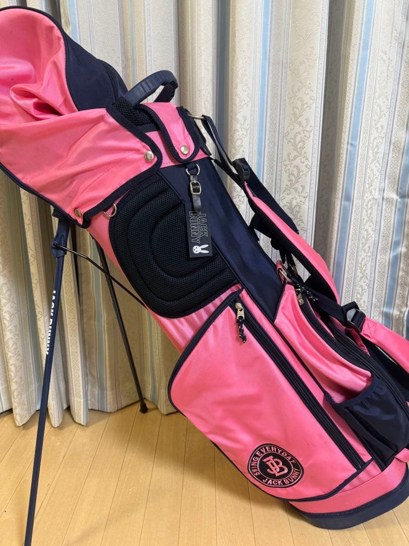 JACK BUNNY スタンドゴルフバッグ ピンク　使用感あり