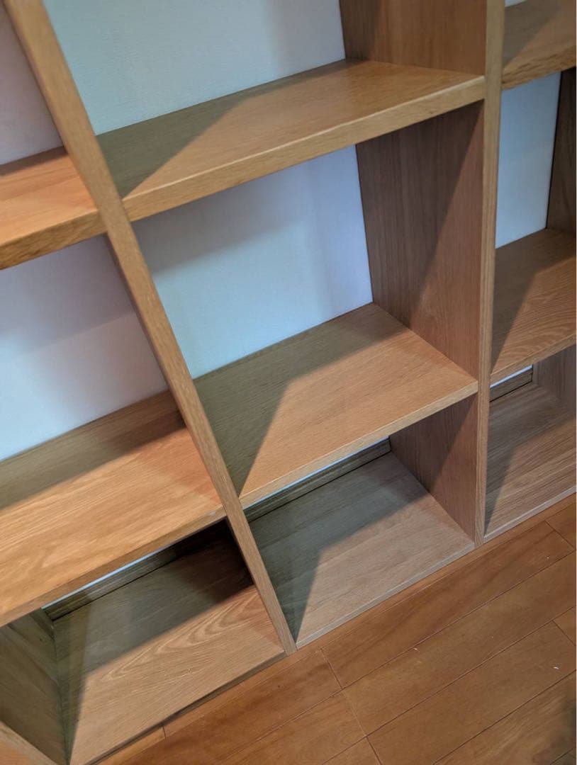 【送料込】無印良品 Muji スタッキングシェルフ 3段×3 追加棚 木製家具