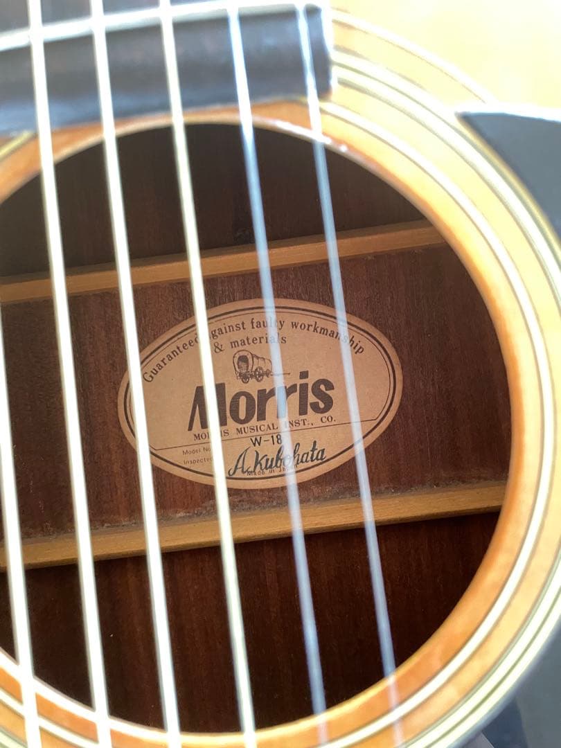 ☆モーリス　アコースティックギター　W-18　ソフトケース付き　Morris