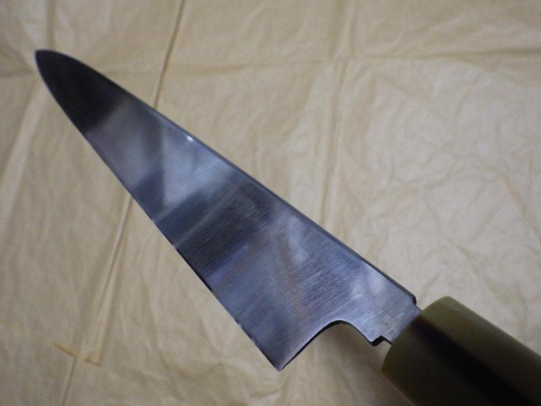 て*虫様 京都/有次★特製/柳刃刺身包丁刃渡尺0寸/白鋼★水牛柄・手研ぎ済み