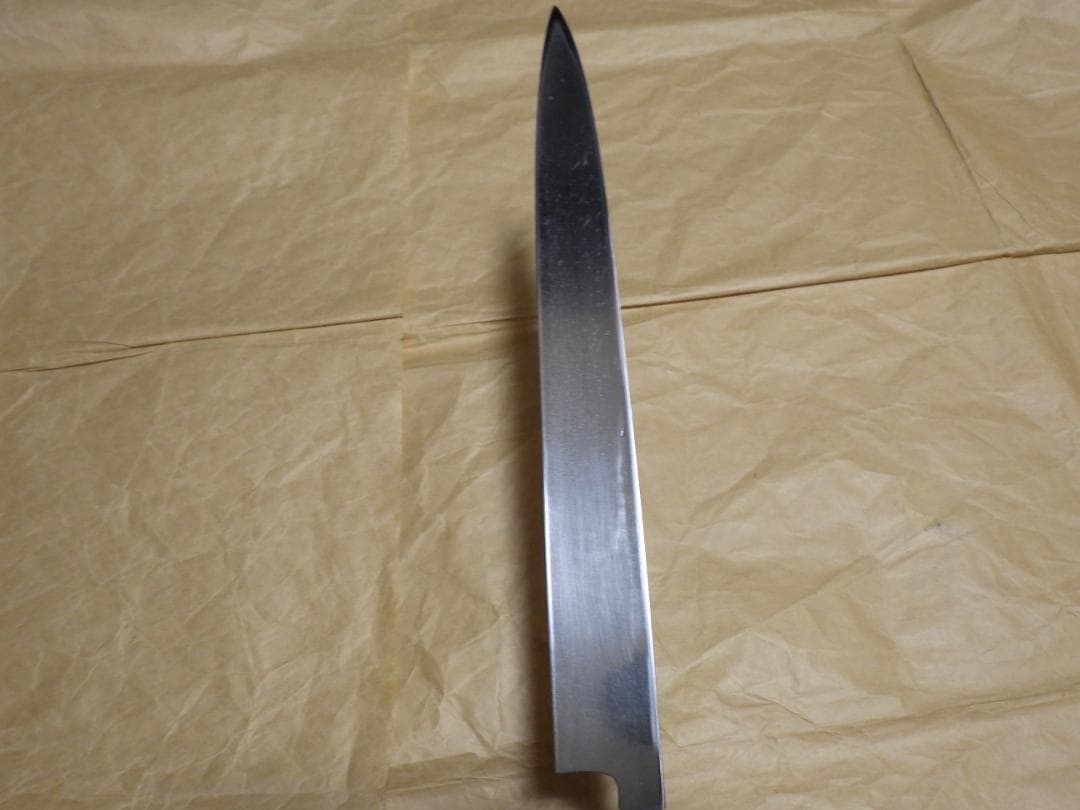 て*虫様 京都/有次★特製/柳刃刺身包丁刃渡尺0寸/白鋼★水牛柄・手研ぎ済み