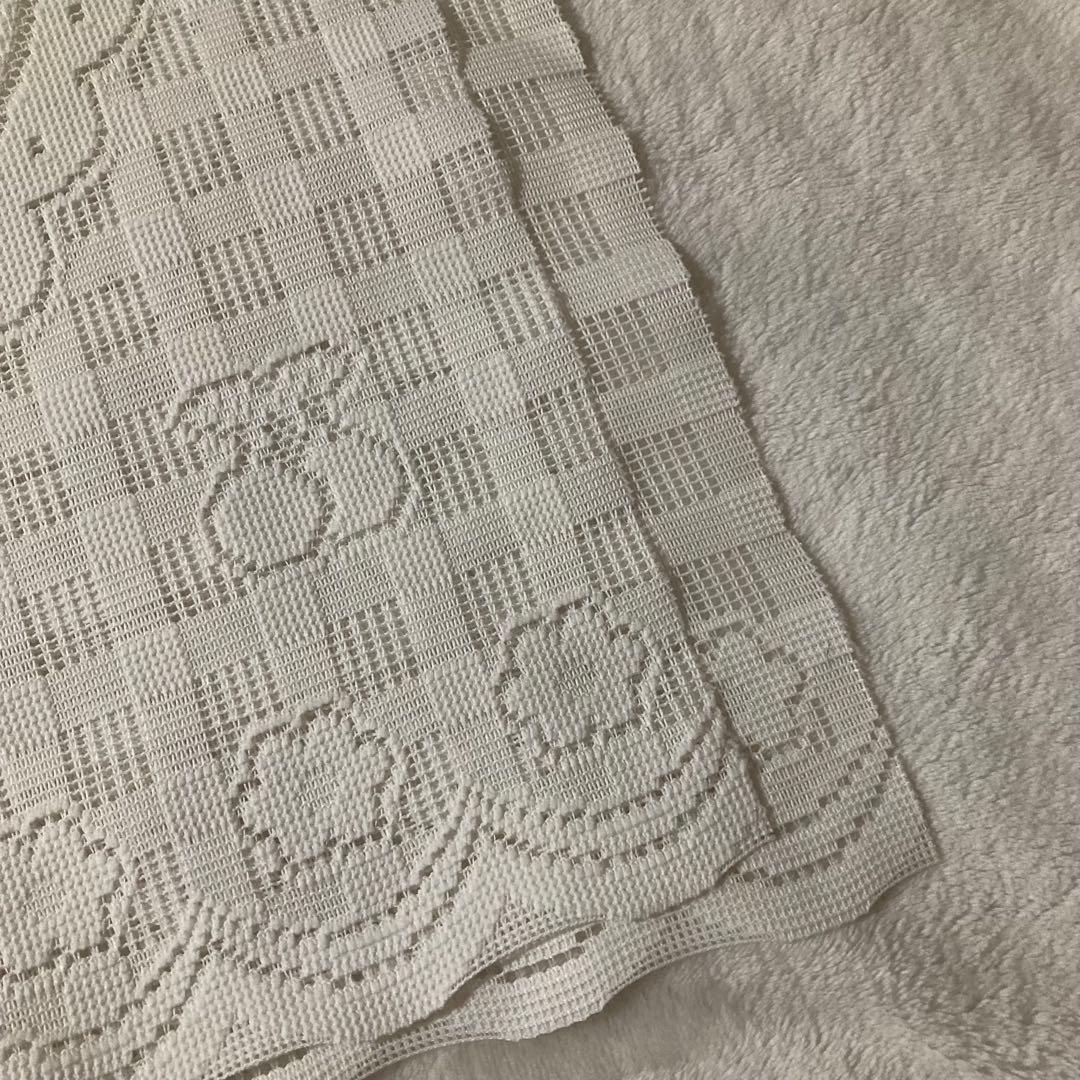 昭和レトロ　ハローキティ　レース　カフェカーテン50×120㎝