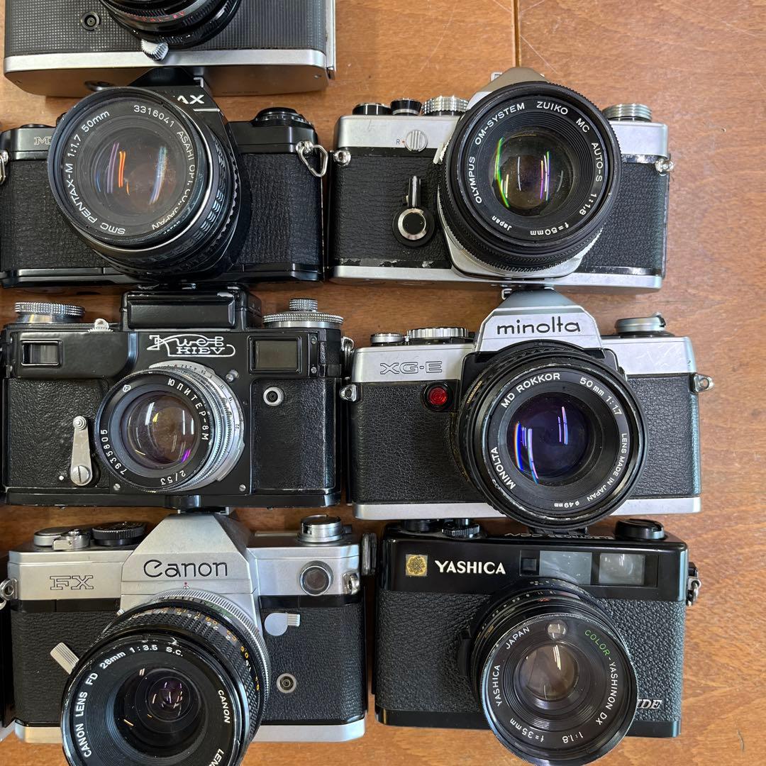 ジャンク　フィルムカメラ　一眼レフカメラ　10台