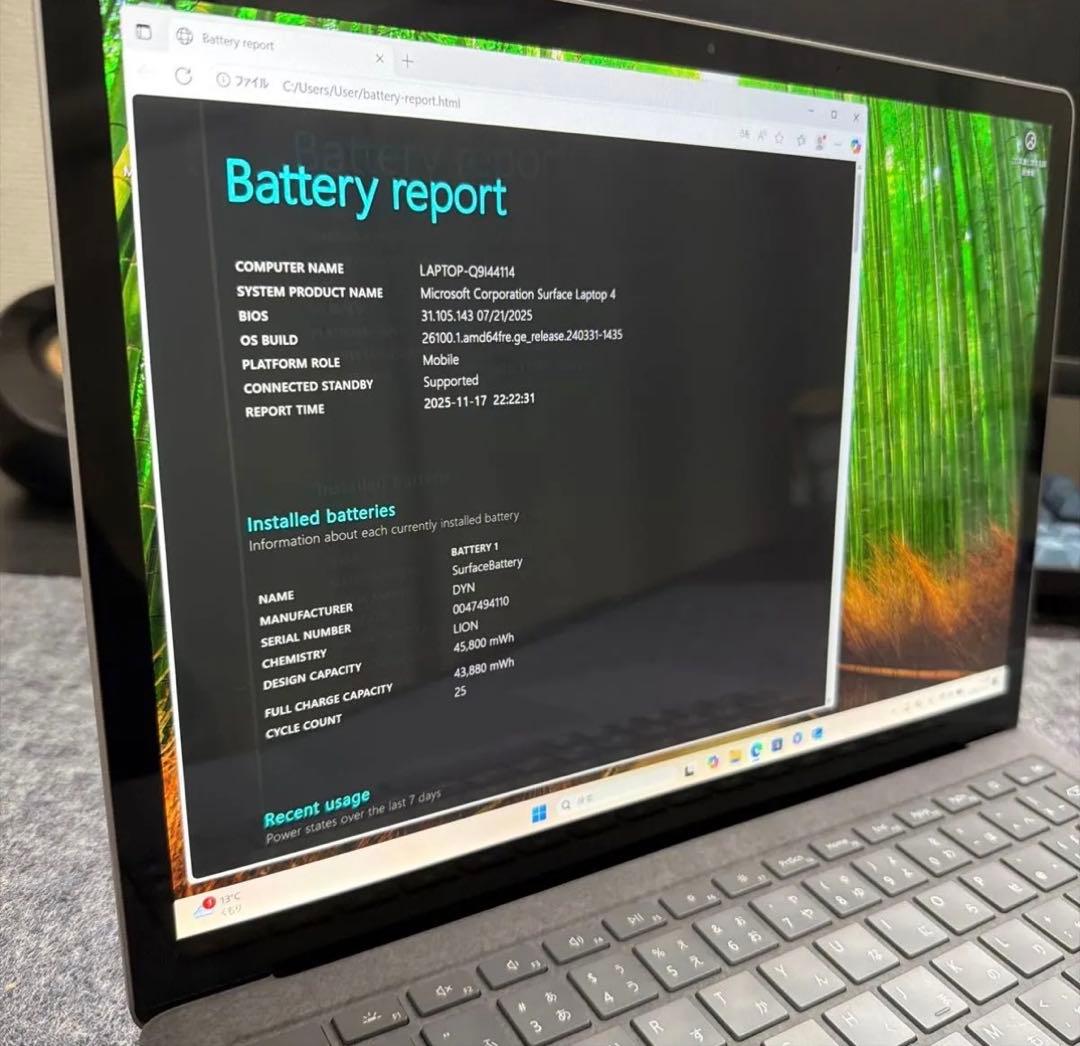 Microsoft Surface Laptop4 13.5インチ