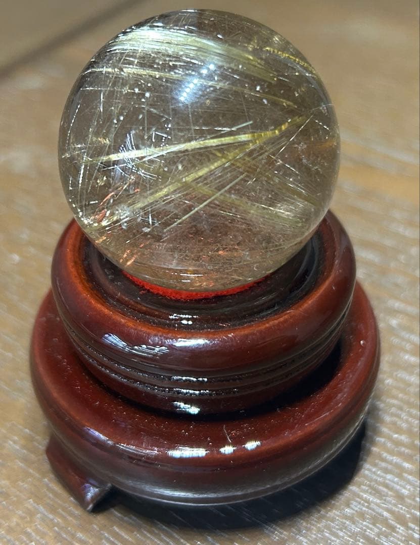 ルチルクォーツ丸玉42mm