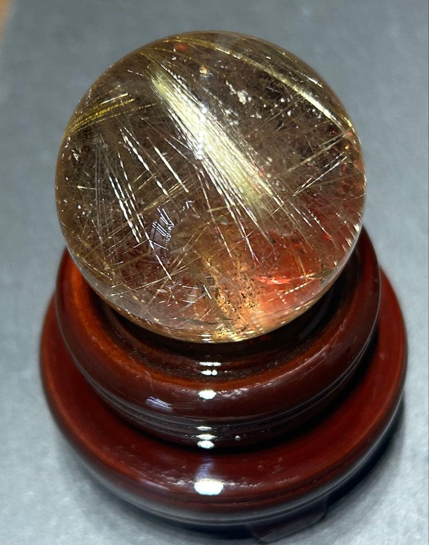 ルチルクォーツ丸玉42mm