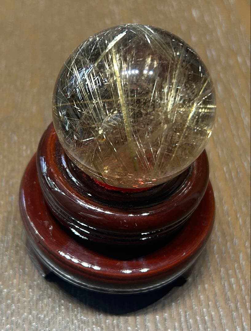 ルチルクォーツ丸玉42mm