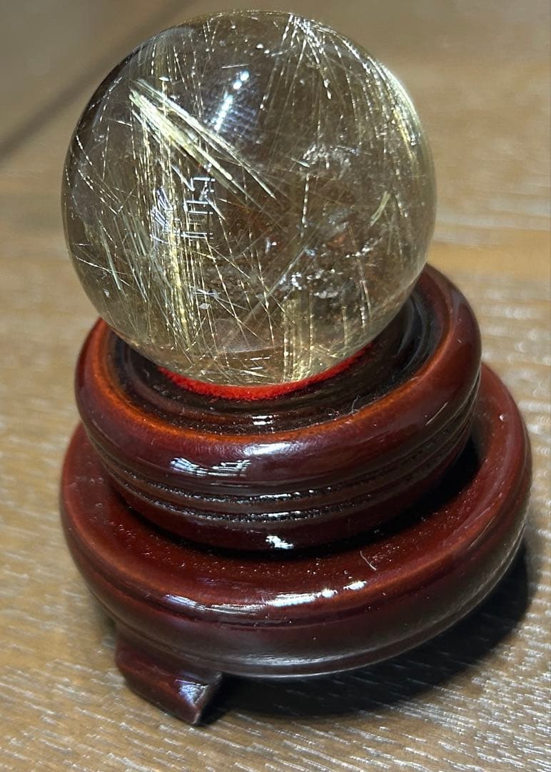 ルチルクォーツ丸玉42mm