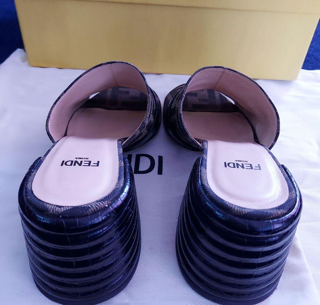 FENDIズッカ柄ミュール